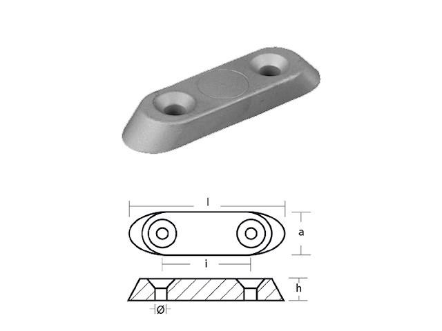 PIASTRINA PER MOTORI - SERIE - SUZUKI 2/4/6/8 HP Piastrina Suzuki 2-4-6-8HP