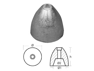 RICAMBIO OGIVA RIVA A35/50 Ogiva Riva Zinco