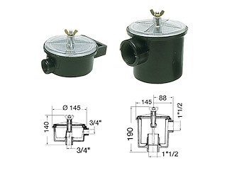 FILTRO ACQUA PLASTICA 3/4 Filtri acqua plastica