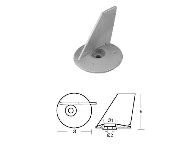 PINNA PER MOTORI - SERIE - MAXI CORSA 25-40 HP PINNA MAXI CORSA 25-40 HP
