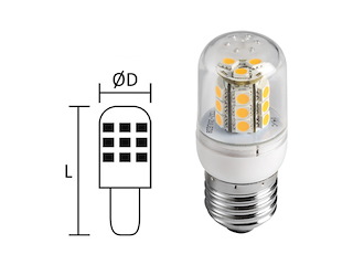 LAMPADINA LED E27 12/24V 30W LUCE CALDA Lampadina Led E27 30W Calda