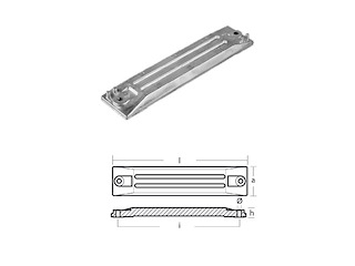 PLACCA PER MOTORI - SERIE - 75/130/225 HP Placca 75/130/225 HP