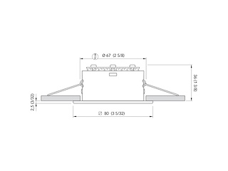 PLAFONIERA A LED Faretto MARINA Inox 316