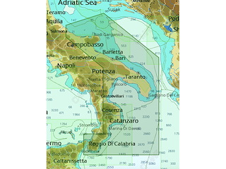 C-MAP Cartografia MAX-N+ EM-Y153.45 Gioia Tauro to Vasto