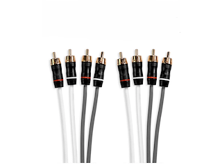 FUSION MS-FRCA12 Cavo RCA 4 vie lunghezza 3.6 mt Doppia schermatura cod.010-12619-00