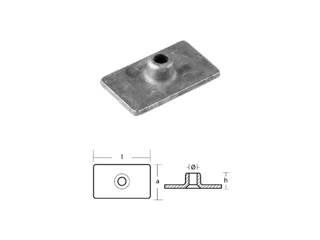PIASTRINA PER MOTORI - SERIE - MERCURY 4,5/9 HP FINO AL 1987 PISTRINA MERCURY 4,5/9HP 1987