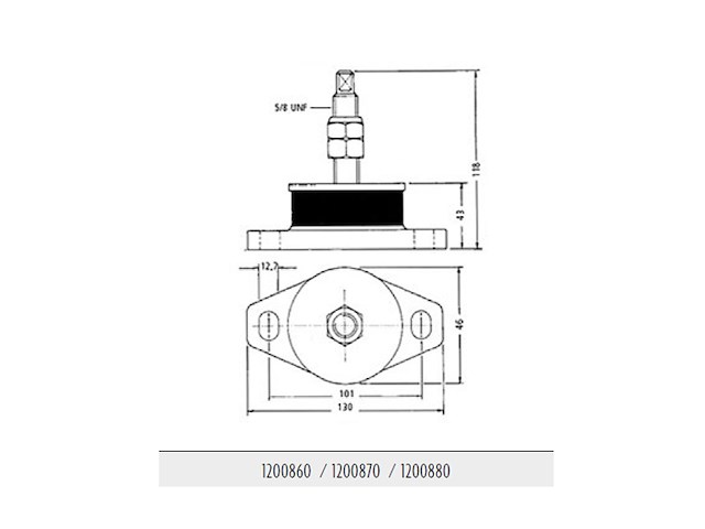 SUPPORTO MOTORE 103KG Supporti Motore R&D