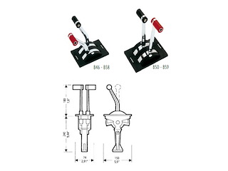 B50 BILEVA LEVE DIRITTE CROM. Bileve B46 B50 - B58 B59