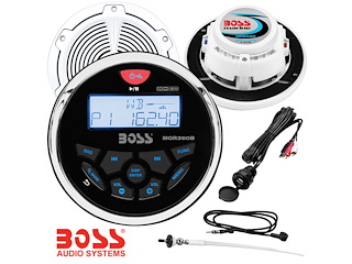 Stereo Boss MGR350B - Casse MR652 da 6.5 350Watts - Antenna FM MRANT12W - Cavo USB