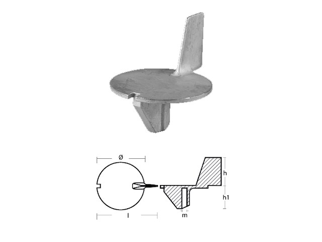PINNA PER MOTORI - SERIE - AMERICA 25 HP (DAL 1990) PINNA AMERICA 25 HP (DAL 1990)