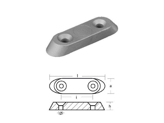 PIASTRINA 70-90HP EVINRUDE Piastrina 70/90 HP