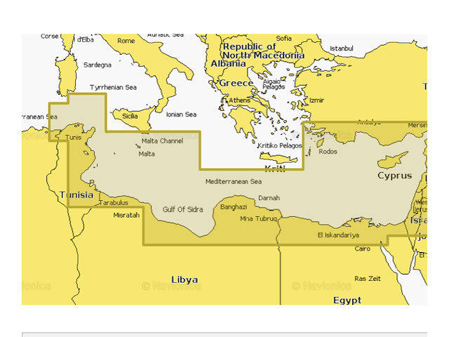 Navionics+ Mediterraneo Sud Ovest  NAEU016R