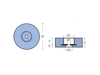 ANODO POPPA 120X35 RICAMBIO Anodo per poppa