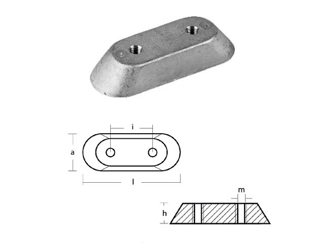 PIASTRINA PER MOTORI - SERIE - JOHNSON 2-150 HP Piastrina 2-150 Hp