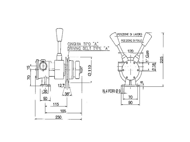 Pompa Pm 36 F Pompa PM36F