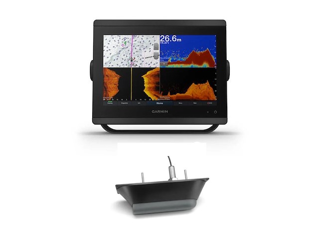 GARMIN GPSMAP 8410xsv chartplotter con GT51M-TH trasduttore passante 600W