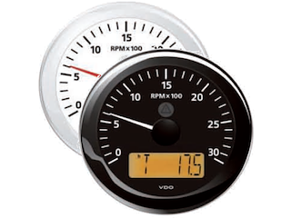 CONTAGIRI 6000 C/CONTAORE 12/24 N. Contagiri con LCD 85 mm