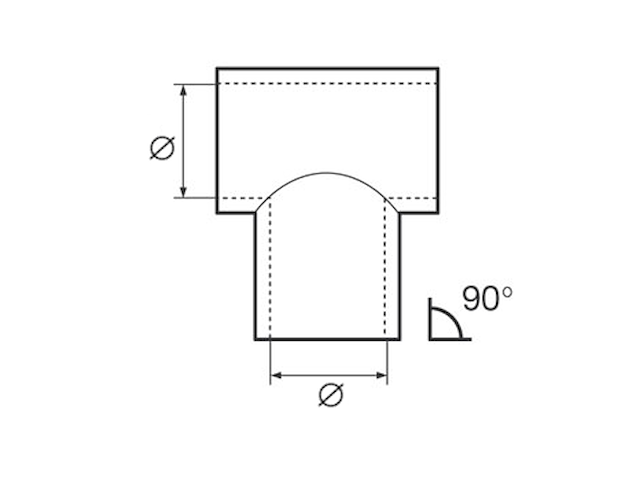TEE AP.DIR.INOX MM.22 Raccordi a Tee"