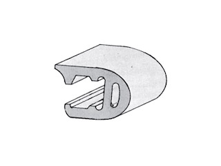 PROFILO PARABORDO G. RAL7035 Profilato parabordo mod.2