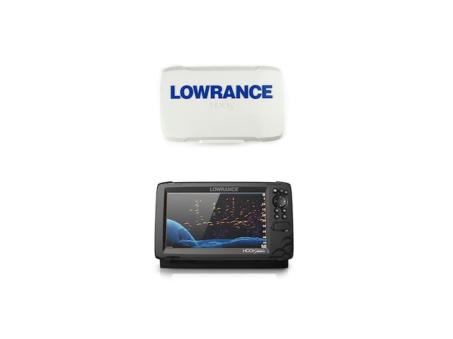 LOWRANCE HOOK Reveal 9 trasduttore 50/200 HDI basemap + COVER 000-15527-001