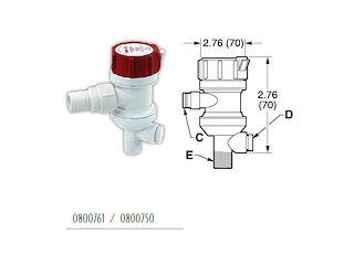 POMPA A SCAFO 800GPH Pompe Rule Areatrici