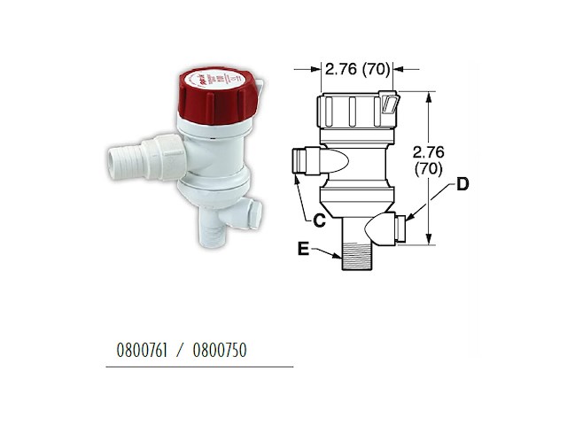 POMPA A SCAFO 800GPH Pompe Rule Areatrici