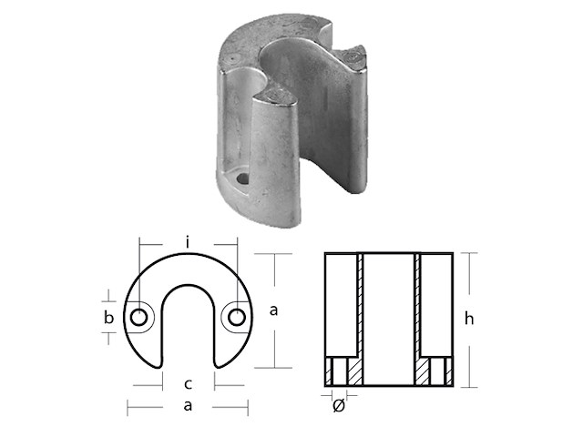 COLLARE PER TRIM - SERIE - PISTONI MERCRUISER BRAVO Coll. Trim Pistoni Merc.Bravo