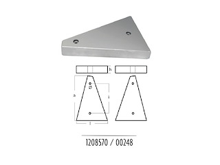 PIASTRA SCAFO 250X65X35X180 Piastre rettangolari per scafi