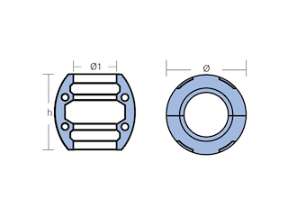 ANODO A BOTTE A75 Anodi a botte