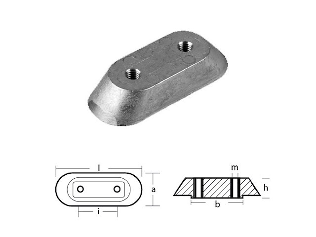 PIATRINA HONDA F.B. Piastrina per motori 10/50 HP