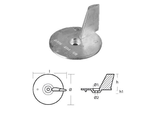 PINNA PER MOTORI - SERIE - 25/40/50 HP Pinne 25-40-50 HP