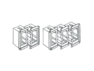 CORNICE TERMINALE DX-SX Cornice per interruttori