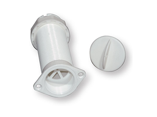 BOCCOLA SCARICO NYLON C/VALVOLA Boccola scarico in nylon