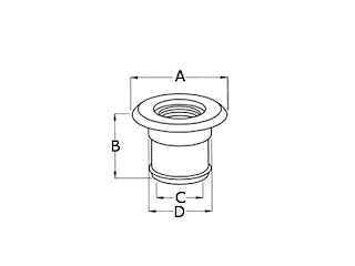 TAPPO IMBARCO ACQUA DIAM.38 BIANCO Tappi imbarco per acqua