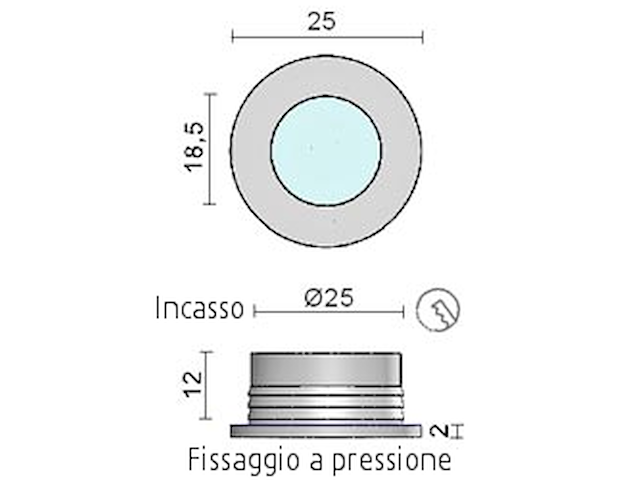 LUCE DI CORTESIA CR TRASPARENTE Luci di cortesia Circinus-T