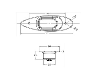 COPPIA FANALI DI VIA INCASSO INOX EVOLED Luci di via Evoled Eye a LED
