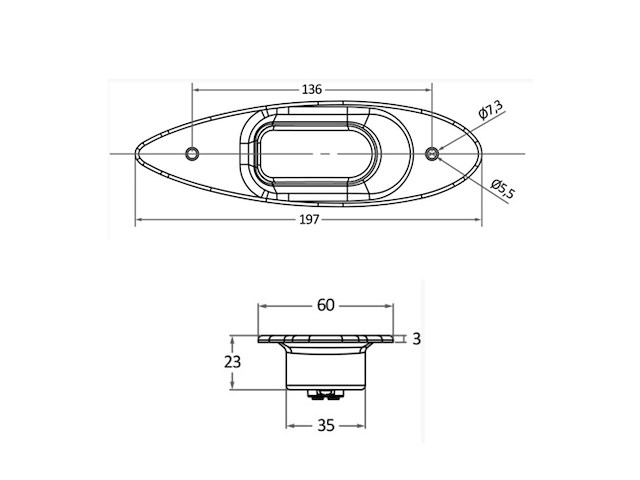 COPPIA FANALI DI VIA INCASSO INOX EVOLED Luci di via Evoled Eye a LED