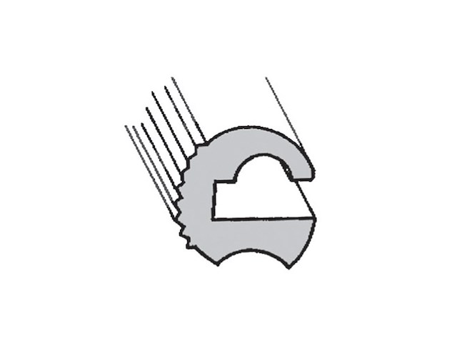 PROFILO PARABORDO G. RAL7035 Profilato parabordo mod.1