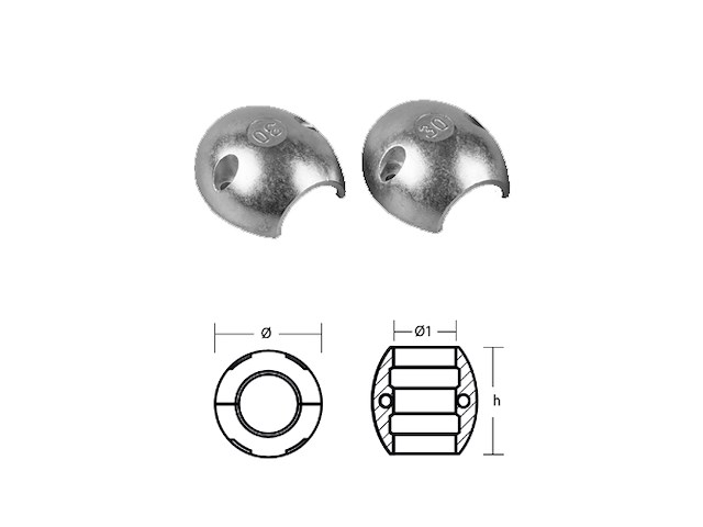 ANODO PER BARRA ACCOPPIAMENTO DPH/DPR ANODO PER BARRA DPH/DPR