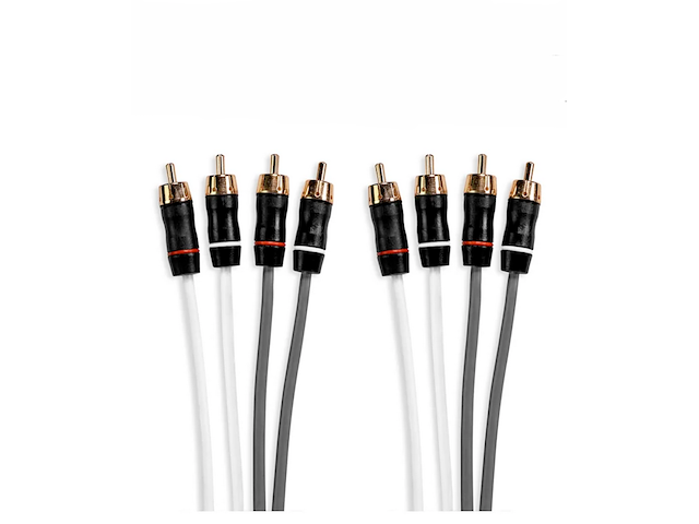 FUSION MS-FRCA12 Cavo RCA 4 vie lunghezza 3.6 mt Doppia schermatura cod.010-12619-00