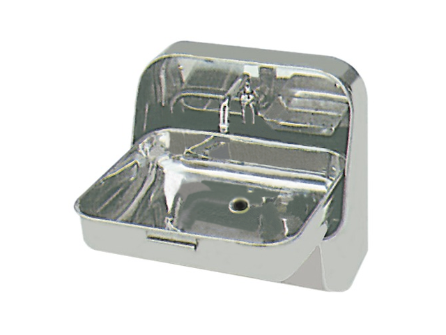 LAVELLO INOX A RIBALTA Lavello a parete acciaio inox