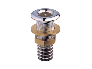 SCARICO CROM.C/P.G. 1 X30 Scarico a mare ottone cromato