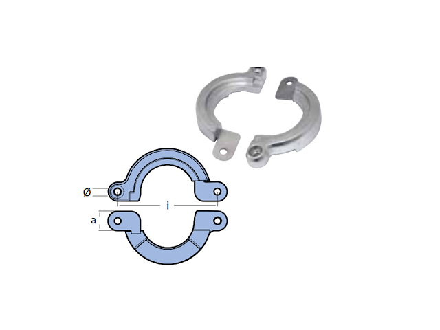 COLLARE YANMAR CON INSERTO Collare due pezzi con inserto