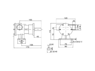 POMPA PM36 CON SUPPORTO Pompa PM36