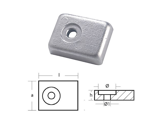 PIASTRINA PER MOTORI - SERIE MOTORI 40 40/50 HP 4T Piastrine 40 40/50 HP 4T