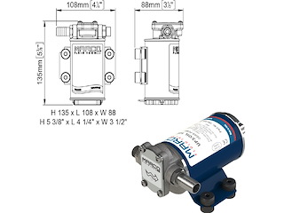 POMPA GASOLIO 24V 15LTM UP4 Pompa Gasolio UP3 MARCO