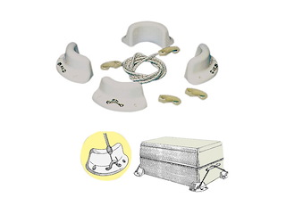 Sistema di ancoraggio per ghiacciaie Sistema ancoraggio ghiacciaie