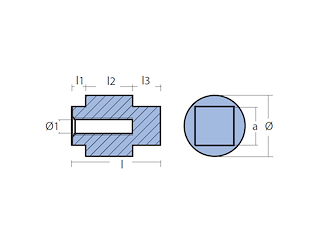 ANODO PER MOTORI 80/100 HP ANODO PER MOTORI 80/100 HP