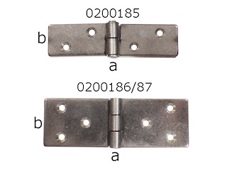 CERNIERA INOX 100X40 Cerniera Rettangolare Inox 316