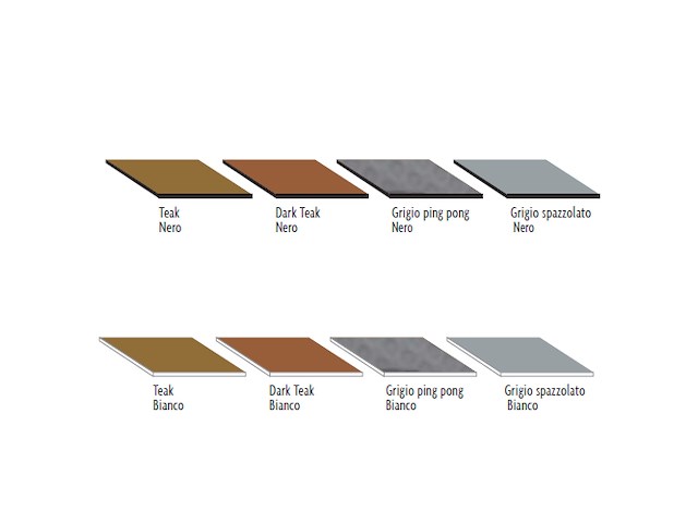 CERDECK FOGLIO 900 x 1700 MM A DOGHE 40 MM CON BIADESIVO 3MDARK TEAK-BIA Cer-Deck fogli da 90X170cm